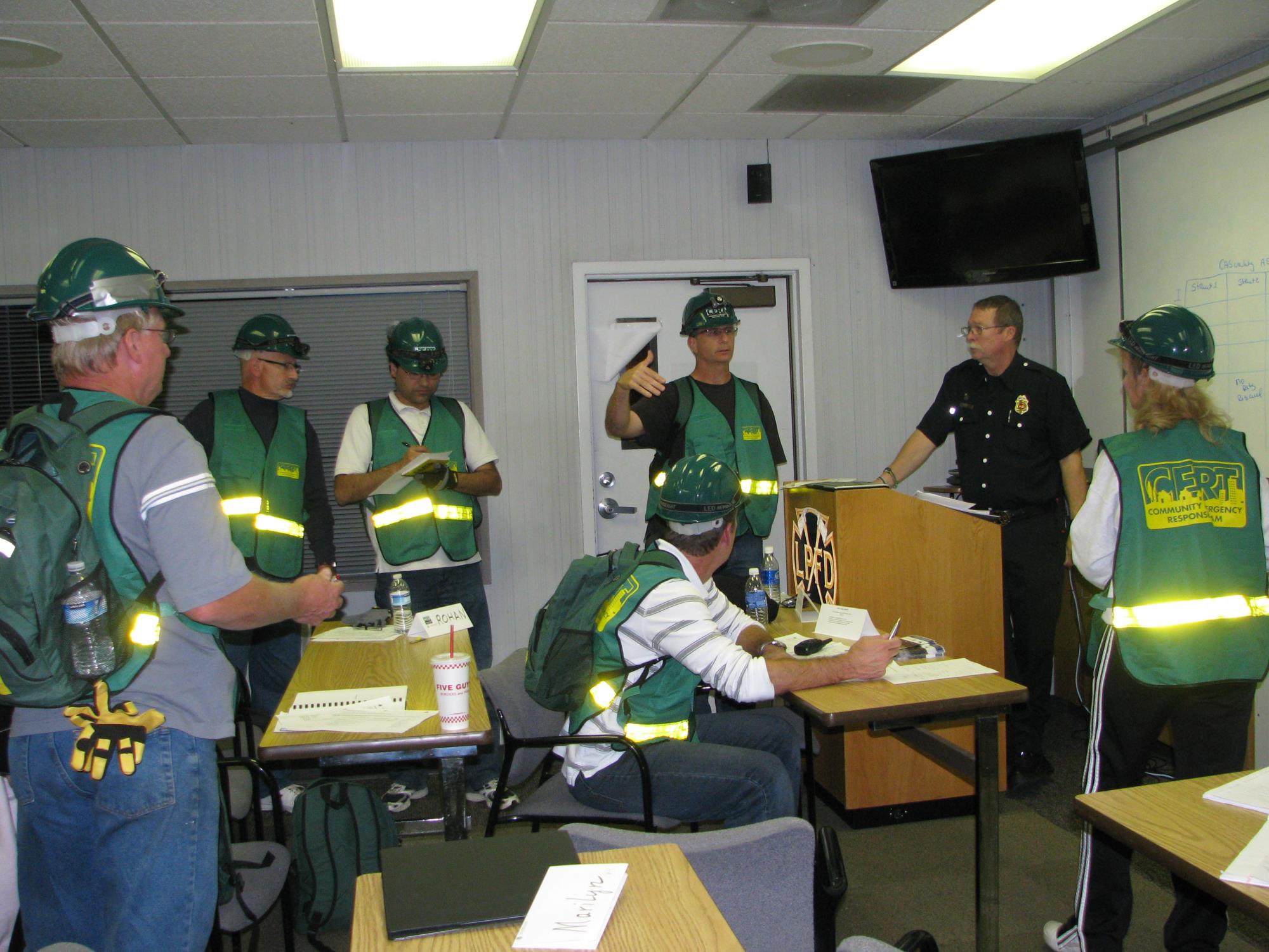 Response Team in classroom