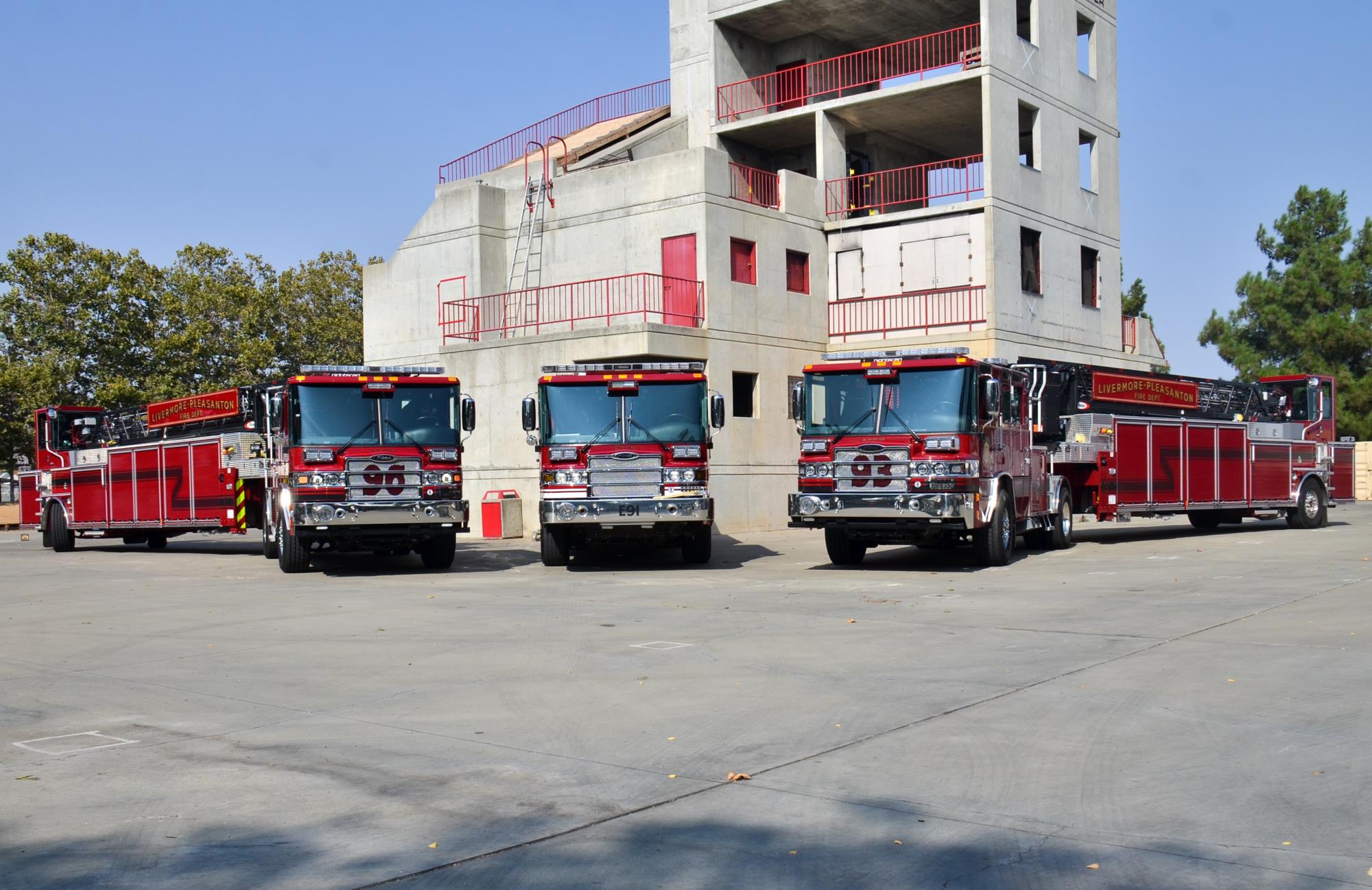 Fleet in front of Training Building